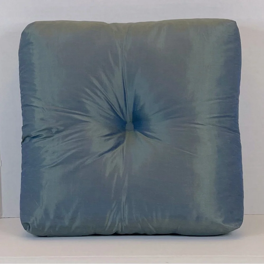 Pier 1 Blue Seat Cushion Pillow 15x15x4”